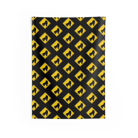 Warning Skater Indoor Wall Tapestry