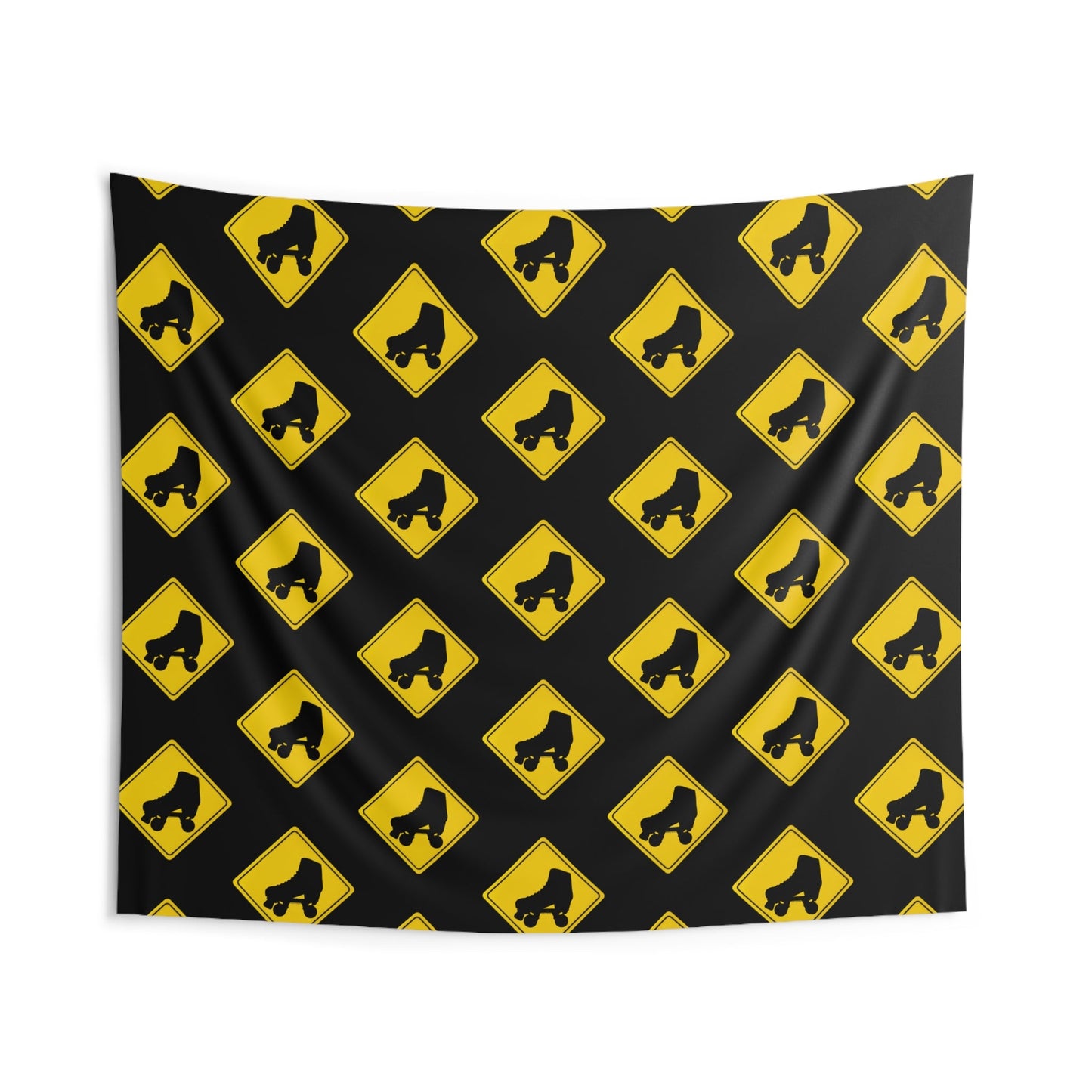 Warning Skater Indoor Wall Tapestry