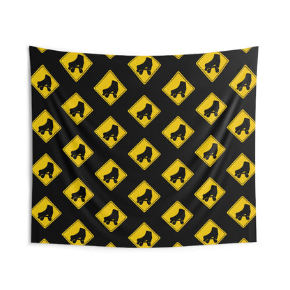 Warning Skater Indoor Wall Tapestry