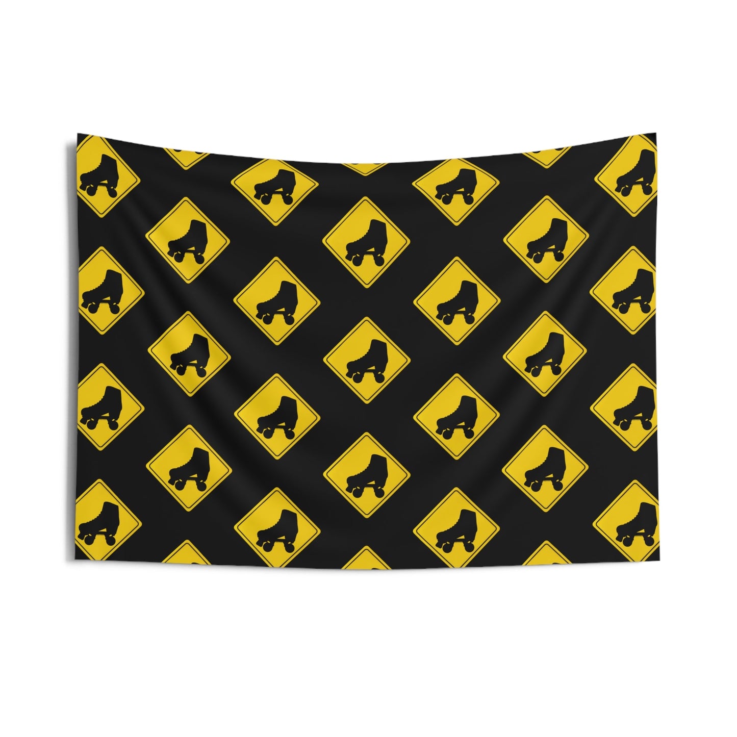 Warning Skater Indoor Wall Tapestry