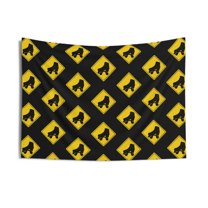 Warning Skater Indoor Wall Tapestry