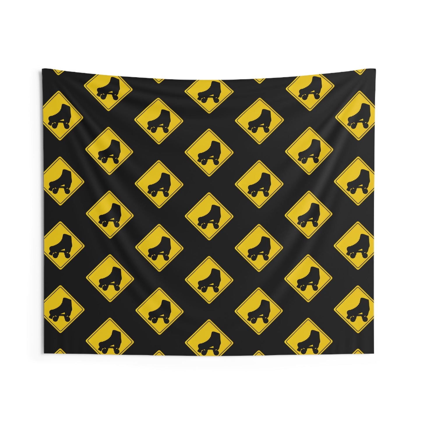 Warning Skater Indoor Wall Tapestry