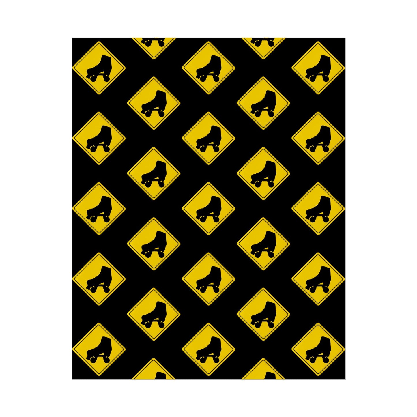 Warning Skater Rolled Poster
