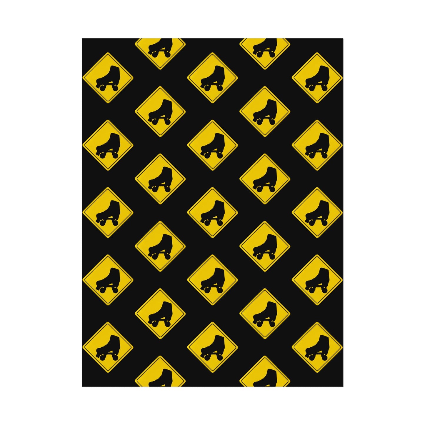 Warning Skater Rolled Poster