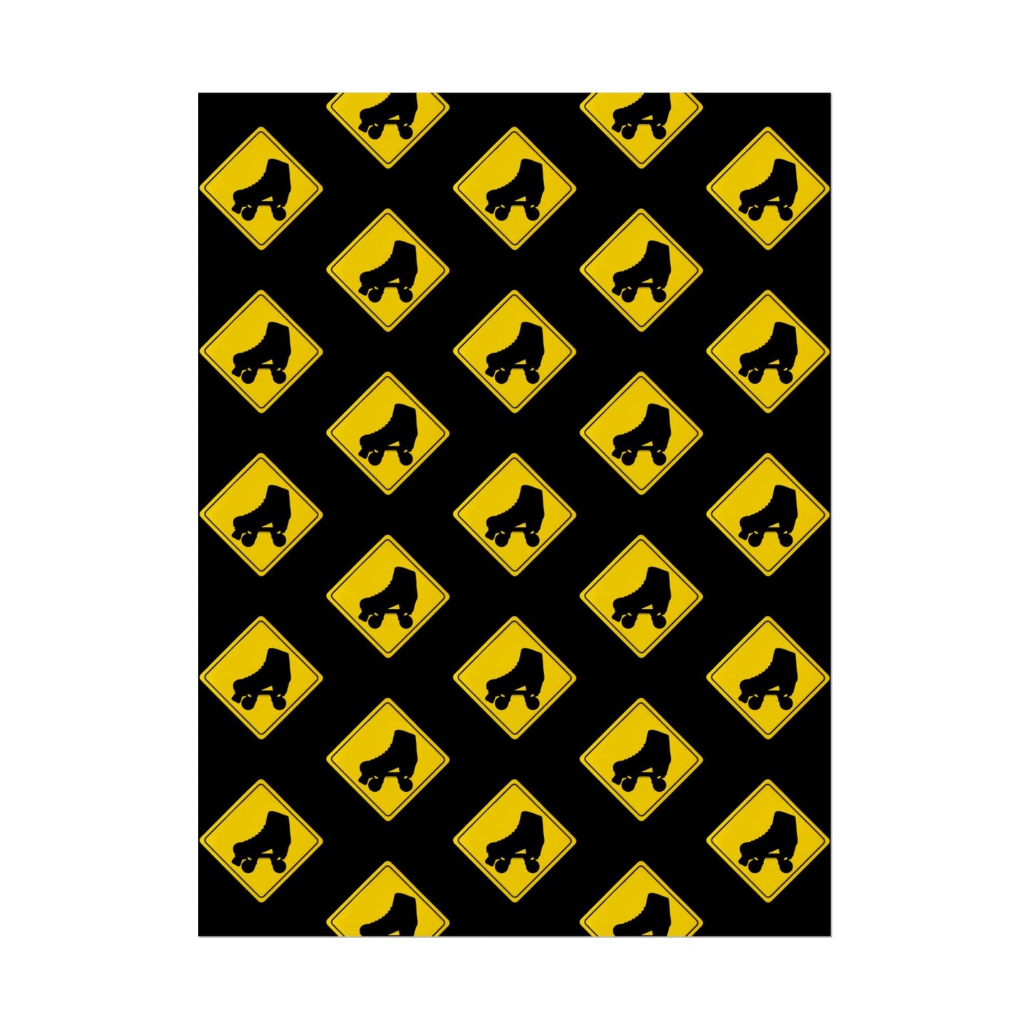 Warning Skater Rolled Poster