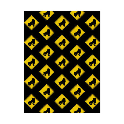 Warning Skater Rolled Poster