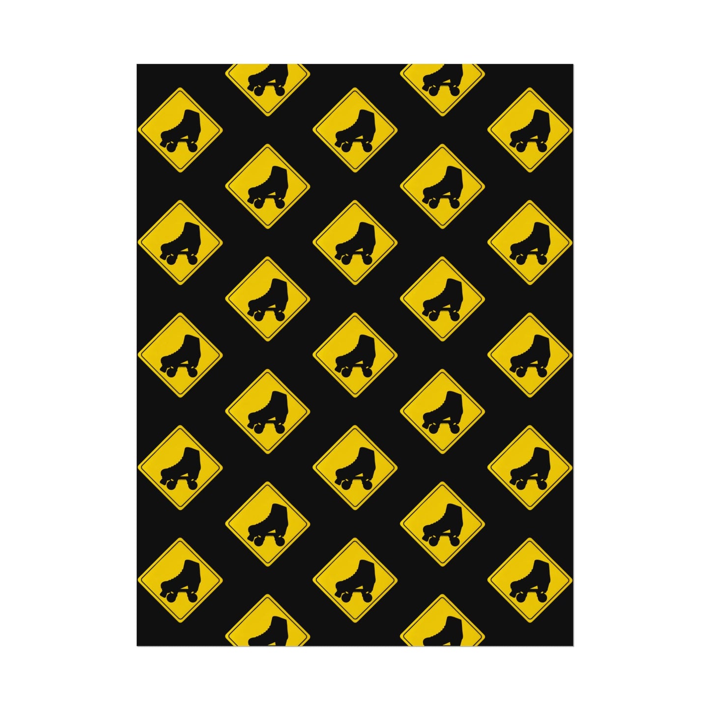 Warning Skater Rolled Poster