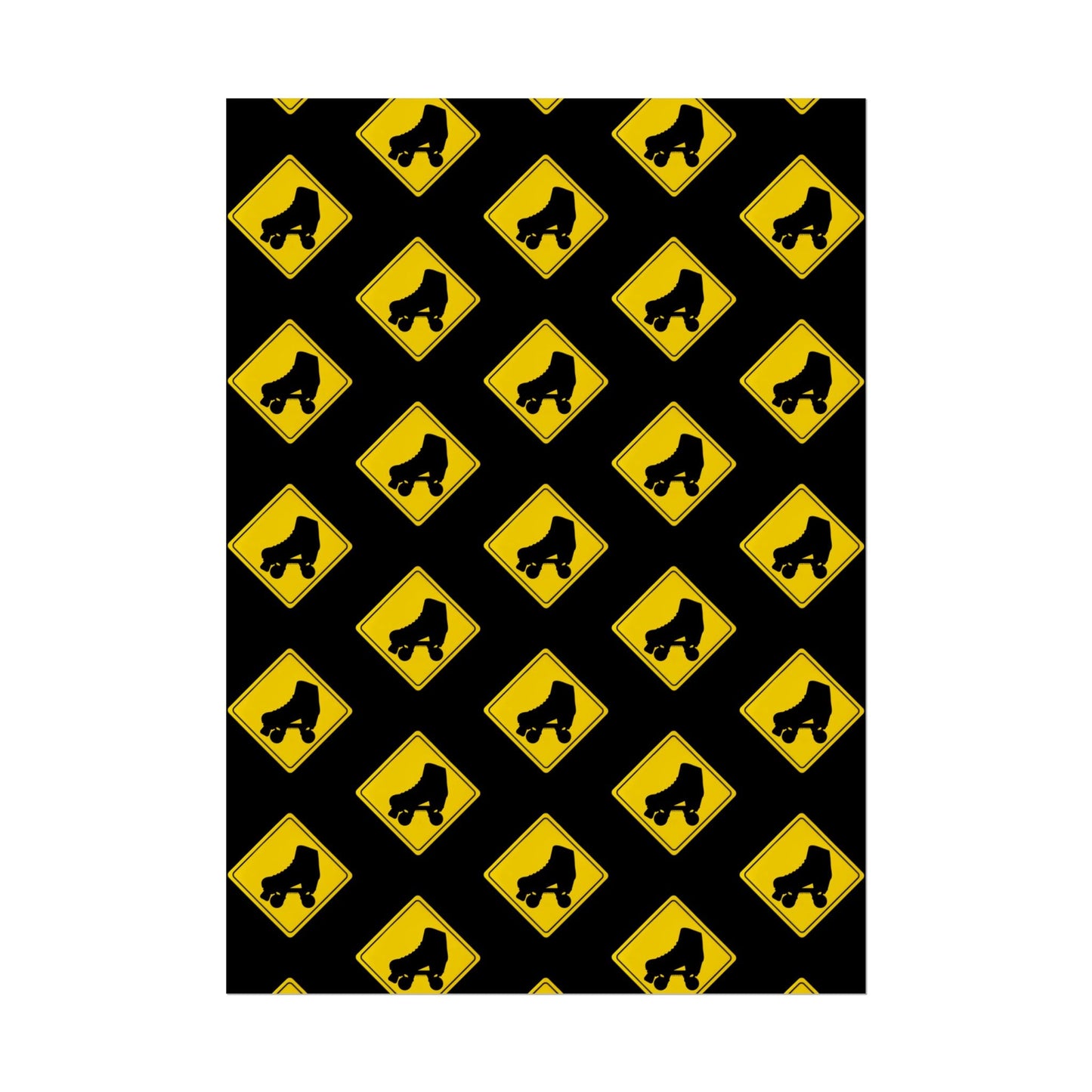 Warning Skater Rolled Poster