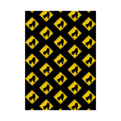 Warning Skater Rolled Poster