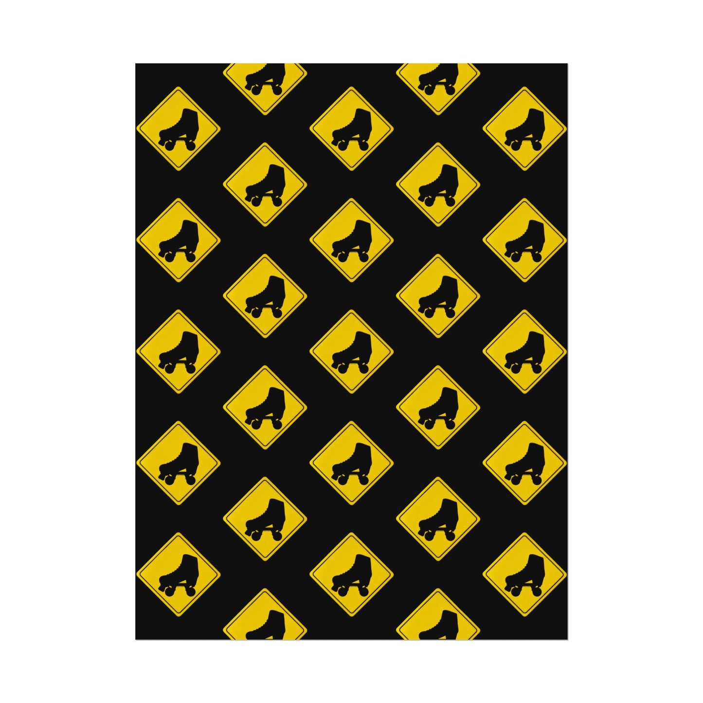 Warning Skater Rolled Poster