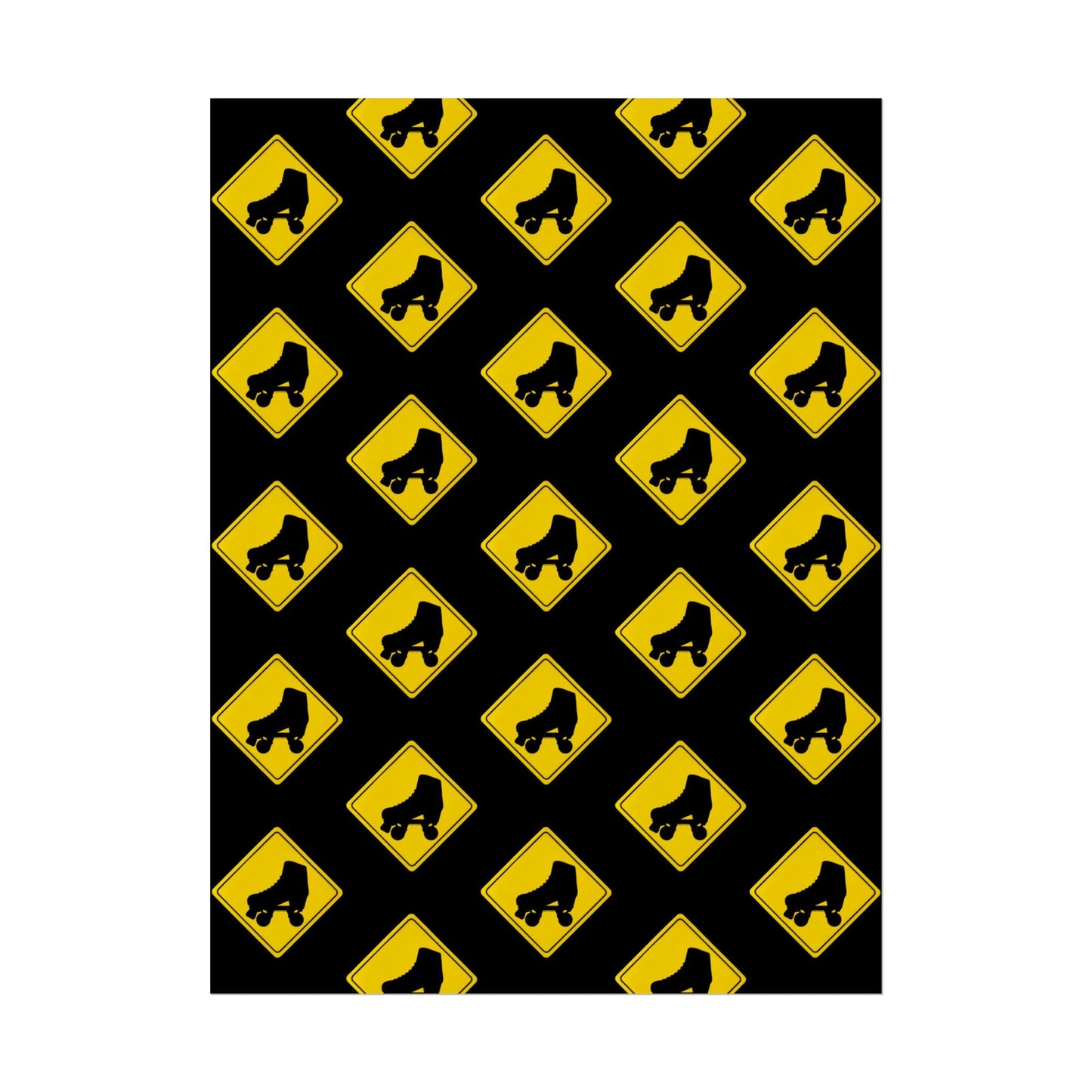 Warning Skater Rolled Poster