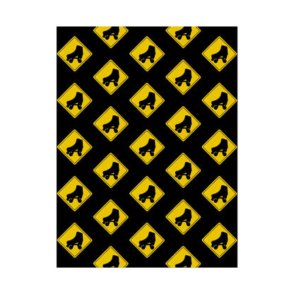 Warning Skater Rolled Poster