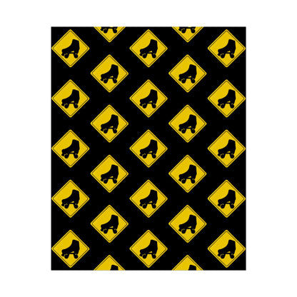 Warning Skater Rolled Poster