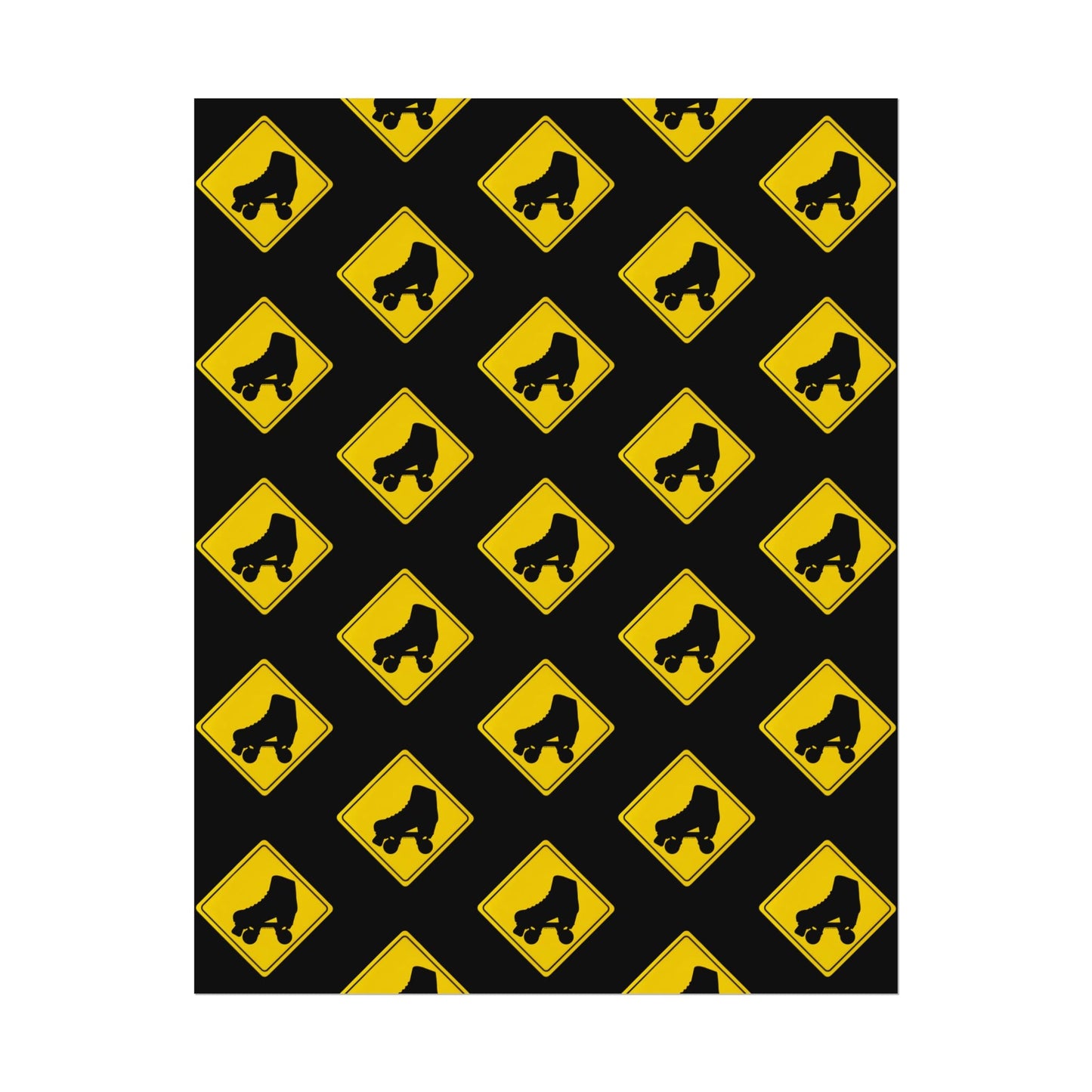 Warning Skater Rolled Poster