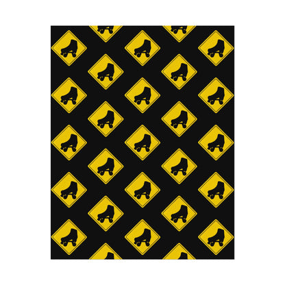 Warning Skater Rolled Poster