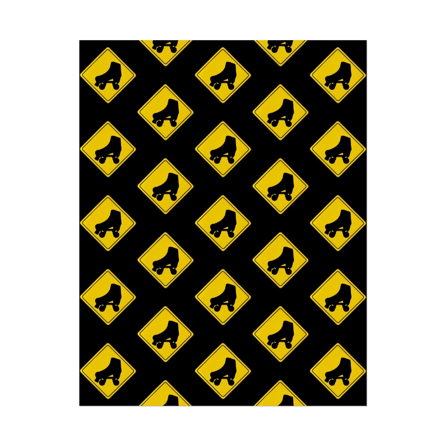 Warning Skater Rolled Poster