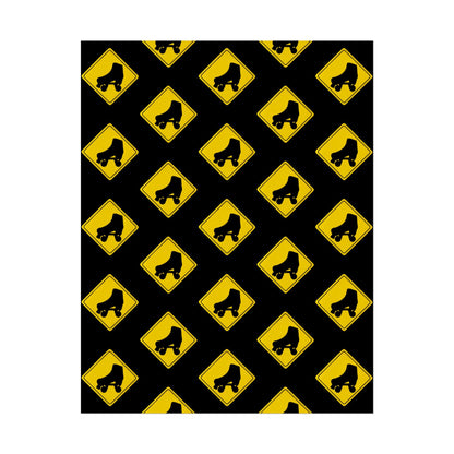 Warning Skater Rolled Poster