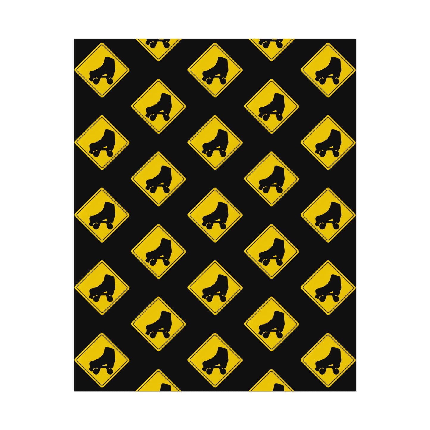 Warning Skater Rolled Poster