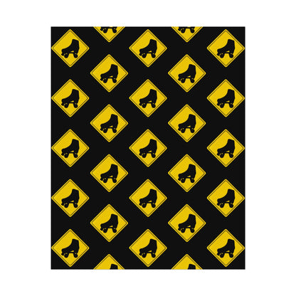 Warning Skater Rolled Poster