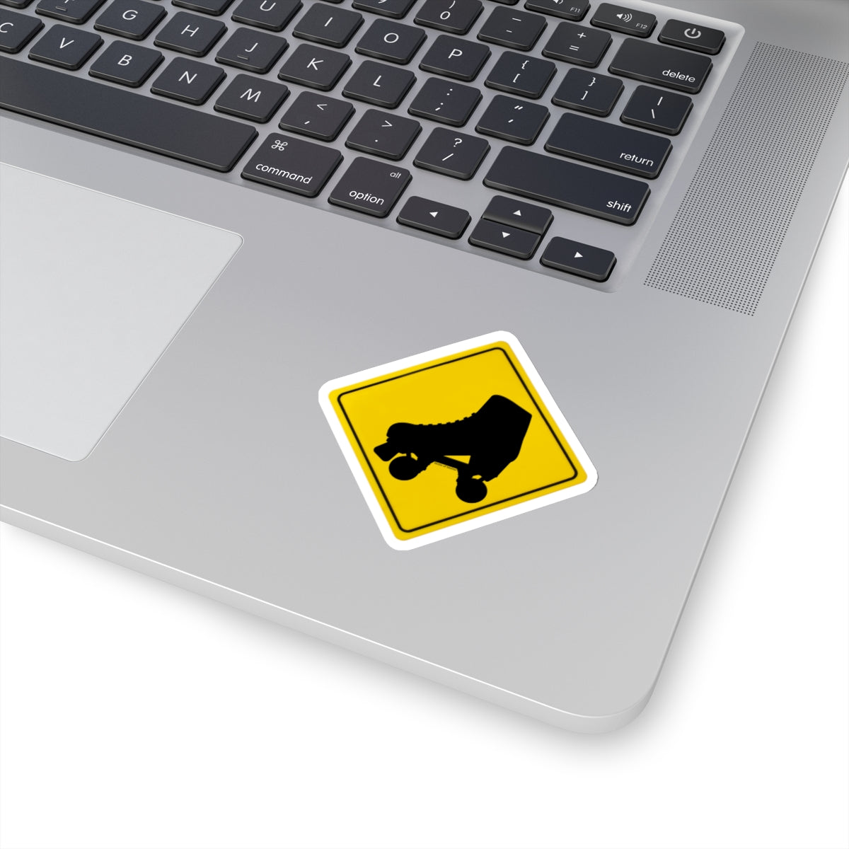 Warning Skater Sticker