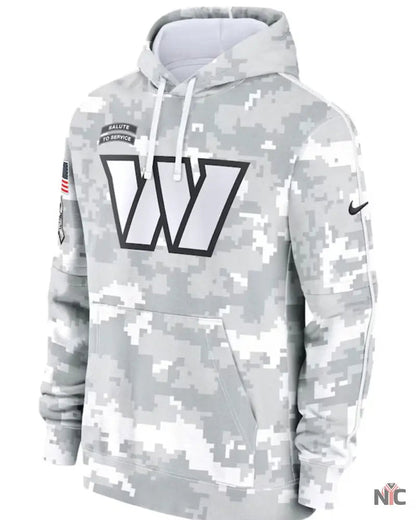 Washington Commanders Salute To Service Camo 2024 Hoodie
