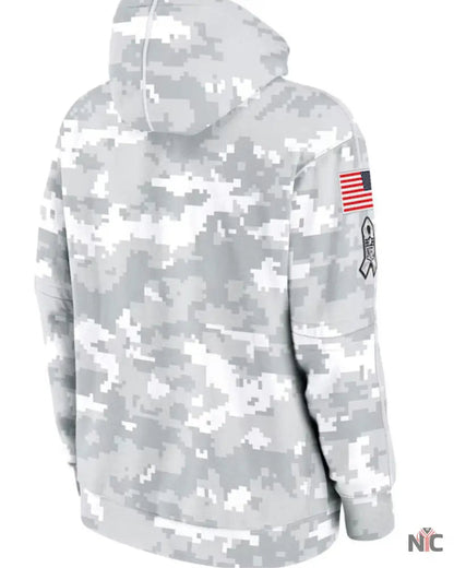 Washington Commanders Salute To Service Camo 2024 Hoodie