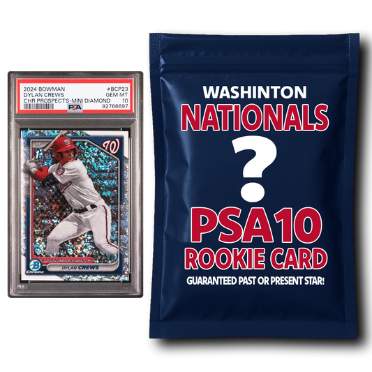 Washington Nationals PSA 10 Graded Rookie Card Mystery Pack