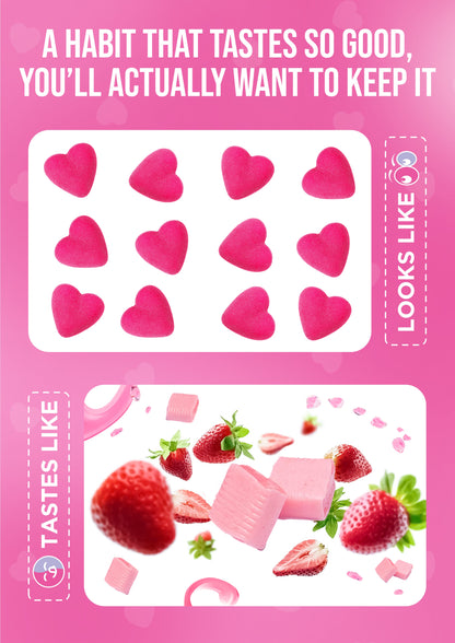 It Girl Snack - Superfoods Greens Gummies in Pink Starburst Flavor