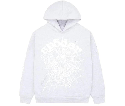 Sp5der OG Web Heather Grey Hoodie