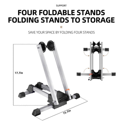 ROCKBROS Foldable Alloy Bike Stand for 20"-29" Wheels