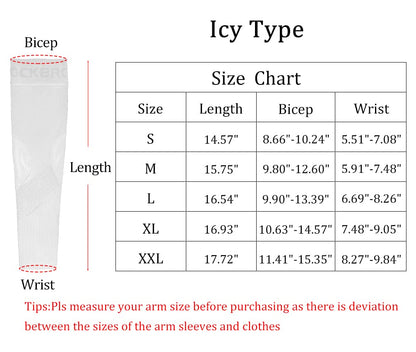 ROCKBROS Sun Protection Arm Sleeves Cooling for Running Golf Fishing Cycling