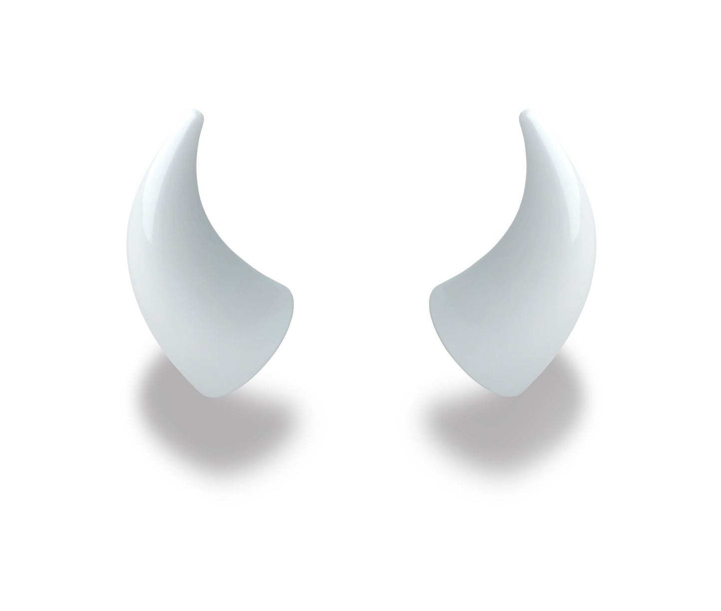 MagNeatOhz: Large White Devil Horns for Helmet