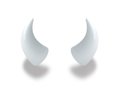 MagNeatOhz: Large White Devil Horns for Helmet