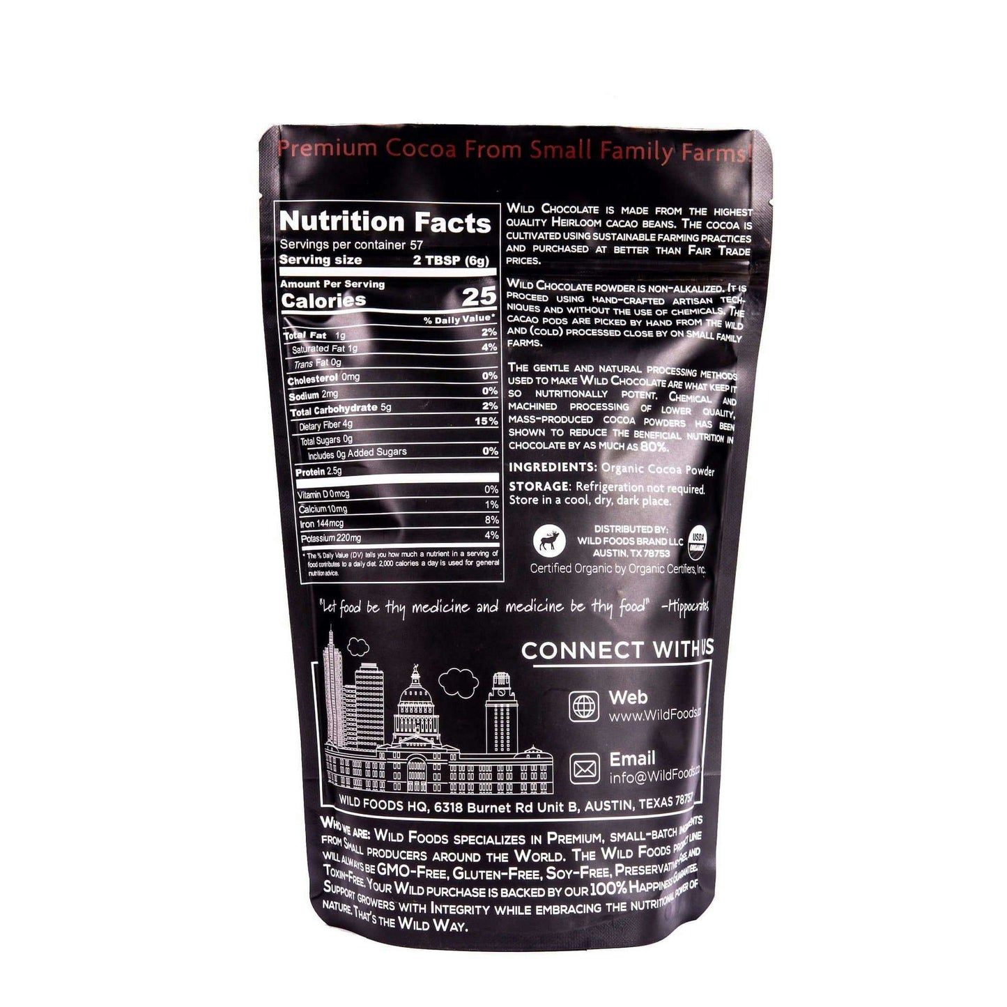 Wholesale Wild Cocoa Powder - Organic, Single-Origin, Small farms