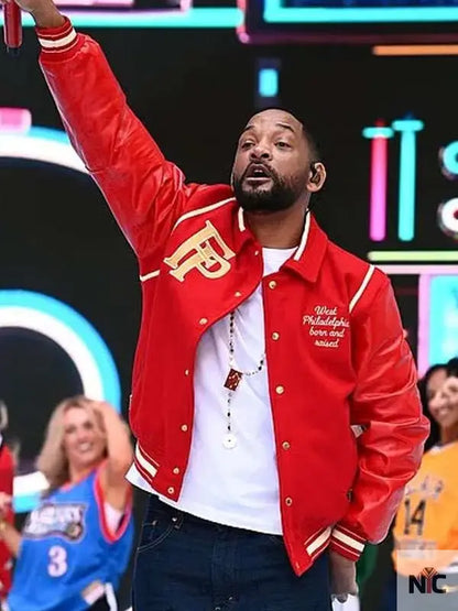 Will Smith Summertime Ball Red Varsity Jacket