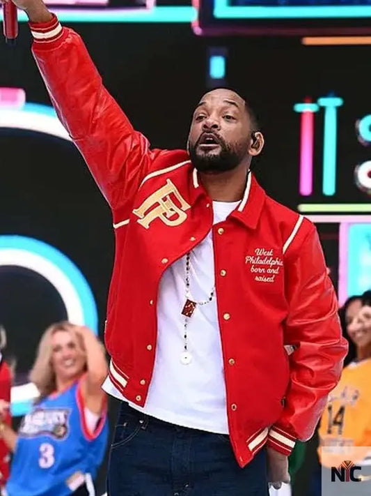 Will Smith Summertime Ball Red Varsity Jacket