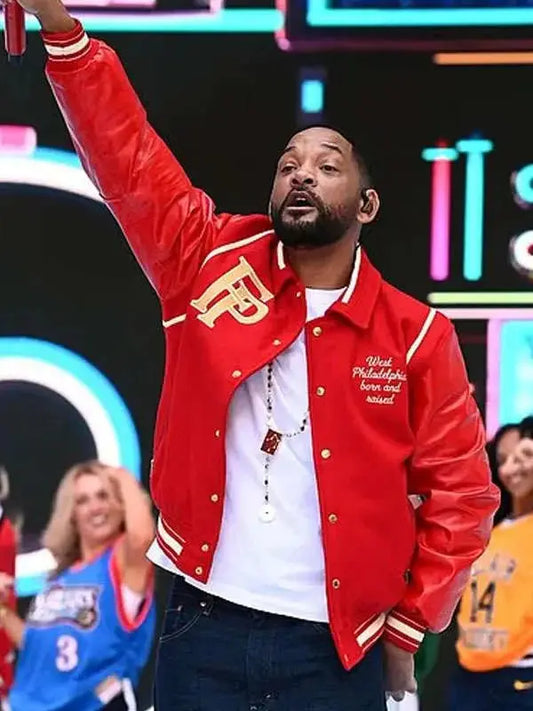 Will Smith Summertime Ball Red Varsity Jacket