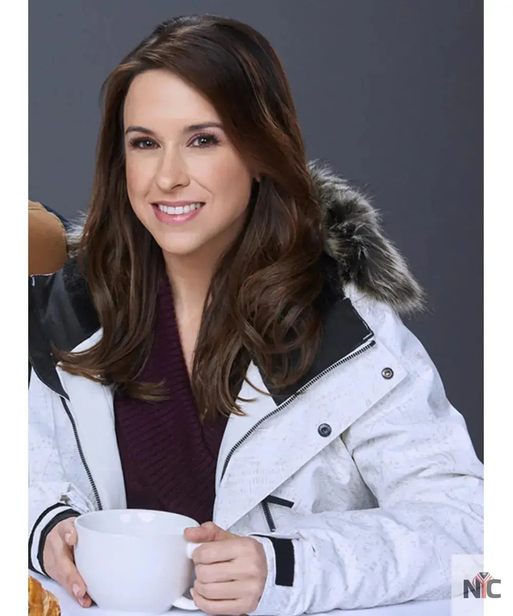 Winter in Vail Lacey Chabert White Parka