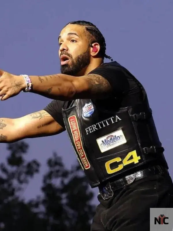 Wireless Festival 2025 Drake Black Vest