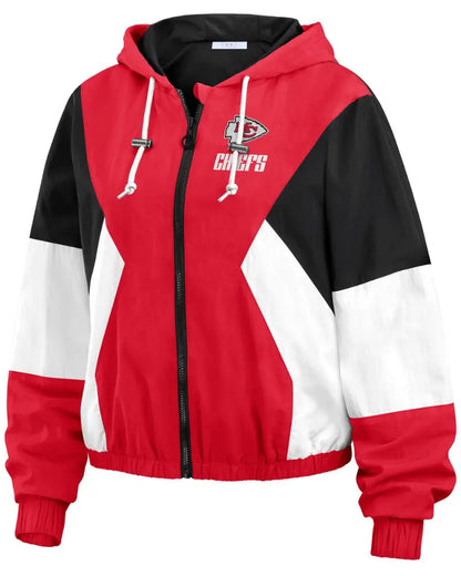 Women’s Wear By Erin Andrews Red & Black Kansas City Chiefs Color Block Jacket