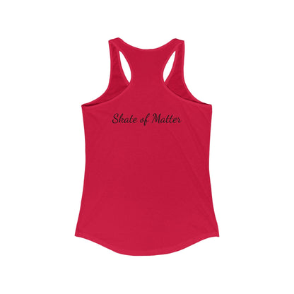 Women's Blue/Green Skate Like Nobody's Watching Racerback Tank