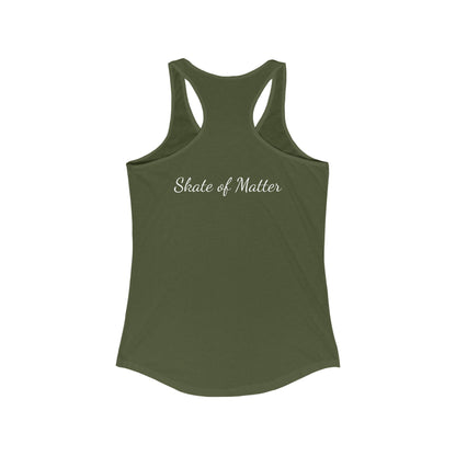 Women's Colorful Skate Like Nobody's Watching Racerback Tank