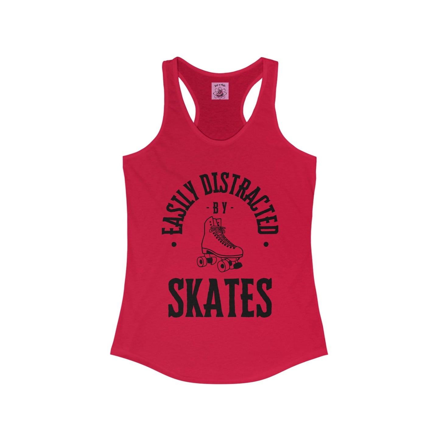 Women's Easily Distracted by Skates Racerback Tank