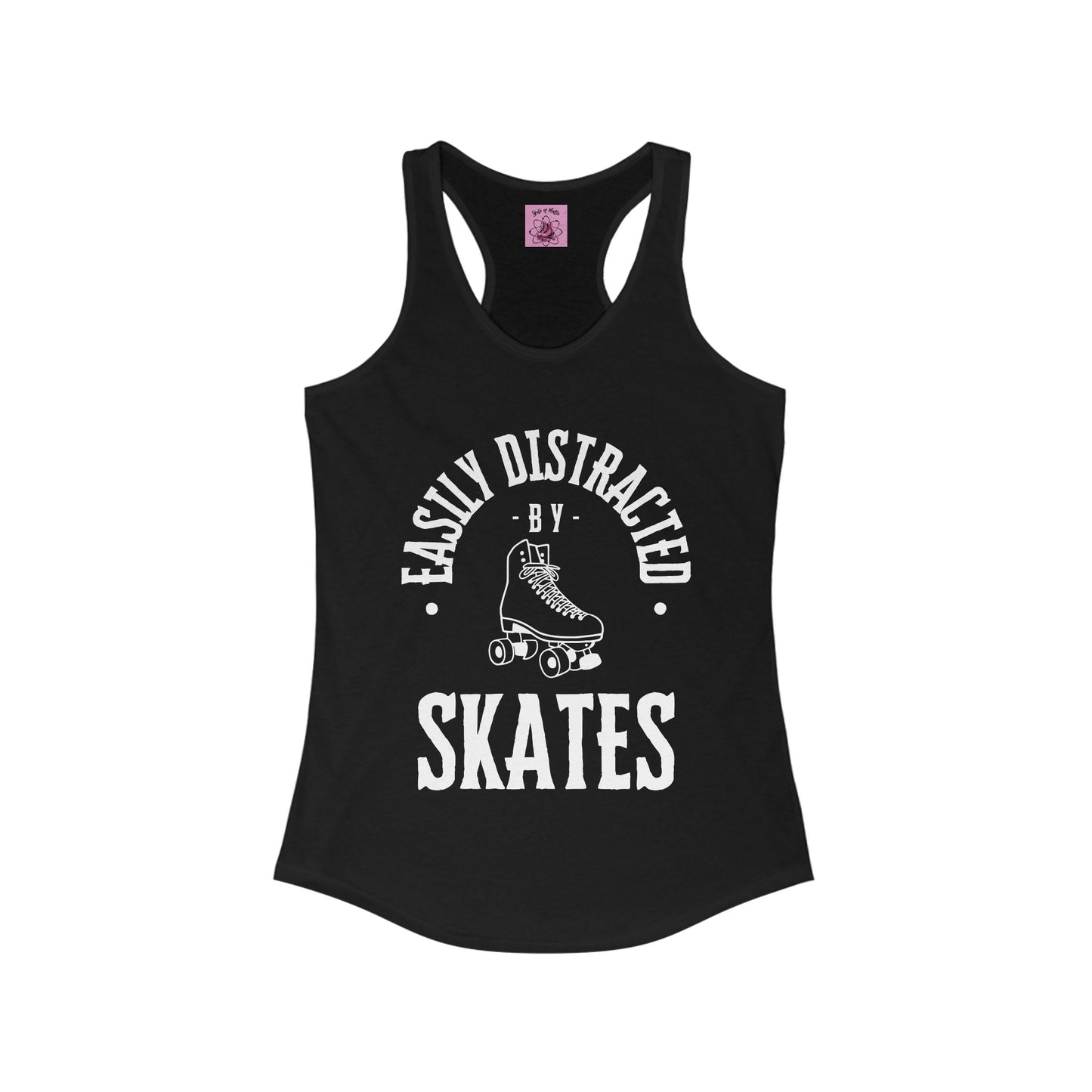 Women's Easily Distracted by Skates Racerback Tank
