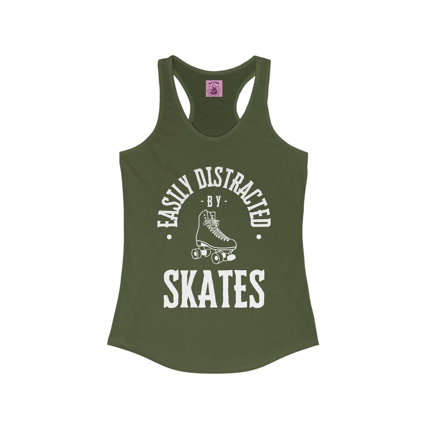 Women's Easily Distracted by Skates Racerback Tank