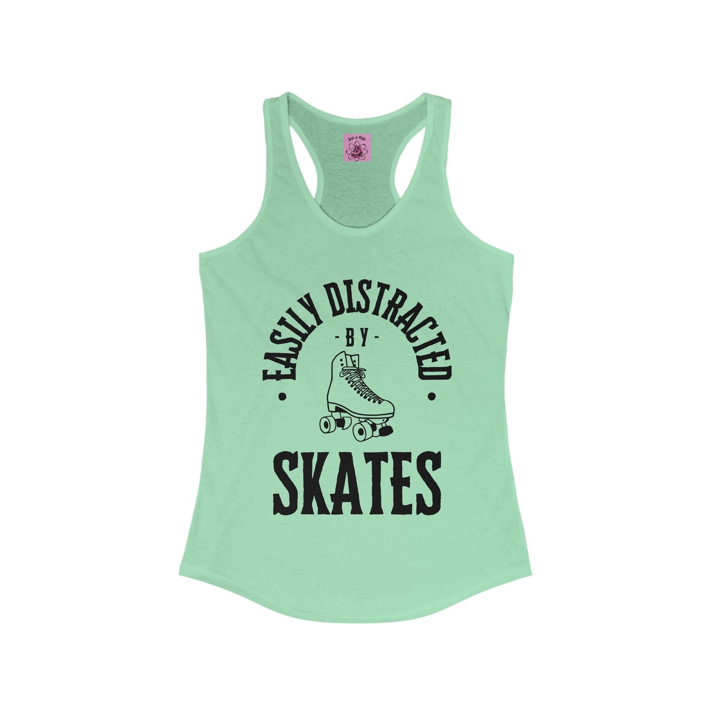Women's Easily Distracted by Skates Racerback Tank