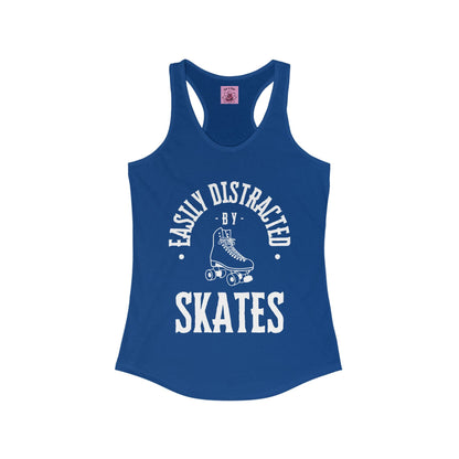 Women's Easily Distracted by Skates Racerback Tank