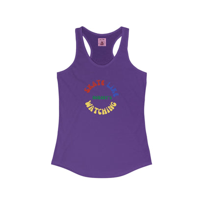 Women's Primary Skate Like Nobody's Watching Racerback Tank