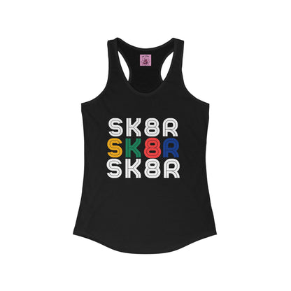 Women's Retro Skater Racerback Tank
