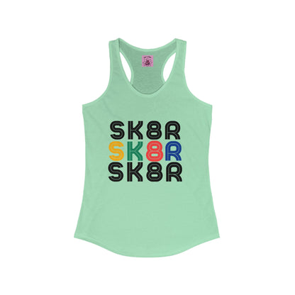 Women's Retro Skater Racerback Tank